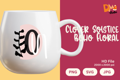 Clover Solstice Boho Floral Monogram Product Image 1