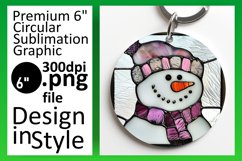 Christmas Snowman 3D Keychan PNG Product Image 1
