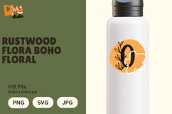 Rustwood Flora Boho Floral Monogram Product Image 1