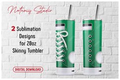 Monogram Sneaker patterns for 20oz SKINNY TUMBLER. Product Image 1