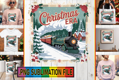 Timeless Tote Bag Designs PNG, Christmas Product Image 1