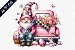 Easter Day Gnome - Sublimation Clipart PNG Design Product Image 1