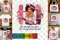 Cheerful PNG TSHIRT Art, Cancer Product Image 1