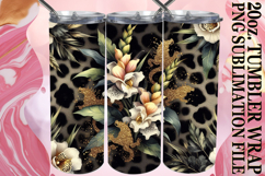 Bright journeys 20oz tumbler wrap, Leopard Prints Product Image 1
