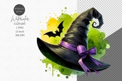 Halloween clipart, Witch hat clipart, Gothic clipart Product Image 1