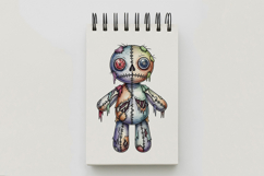Exposed Bones Stitched Doll Halloween Voodoo PNG Product Image 5