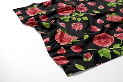 Roses seamless patterns, watercolor floral clipart. Product Image 9