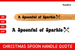 Christmas Wooden Spoon Handle Quote SVG - Spoonful Product Image 1