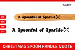 Christmas Wooden Spoon Handle Quote SVG - Spoonful Product Image 1