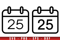 Christmas icon svg, icon png clipart, christmas outline svg Product Image 1