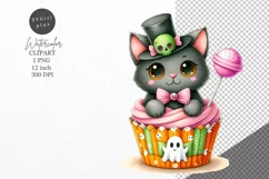 Halloween clipart, Cupcake clipart, Autumn clipart Product Image 1