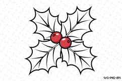 Christmas Holly Svg | Christmas Svg | Svg Cut Files Product Image 1