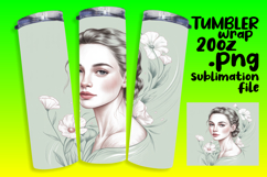 Beautifully Designed 20oz Tumbler , Beauty Woman Product Image 1