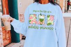 Coquette Day in the Life of a Pilates Princess PNG Design Product Image 4
