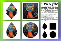 Cat Artistry Unleashed: Sublimation Showcase Product Image 1