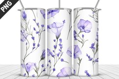 Flowers Tumbler Wrap | Sublimation Design | Tumble PNG Product Image 2
