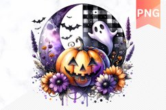 Flowers Halloween Sublimation - Flowers Clipart PNG Design Product Image 1