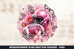 Cancer Awareness Ribbon Wind Spinner Sublimation Design Product Image 1