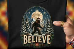 Bigfoot Christmas Clipart Bundle, Sasquatch Christmas PNG Product Image 2