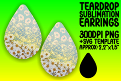 Cute Teardrop Earrings Design Template , Leopard Print Product Image 1