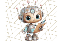 Robot Clipart, Soft Realistic Full Body Robot PNG Images Product Image 5