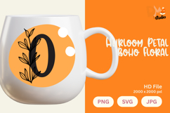 Heirloom Petal Boho Floral Monogram Product Image 1