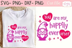 Valentine's day SVG design | You are my happy ever after SVG Product Image 1