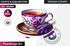 Lavender Clipart PNG, French Country Botanical sublimation Product Image 1