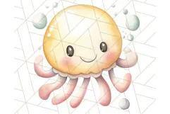 Under the Sea Nursery Clipart, Ocean Animals PNG Product Image 5