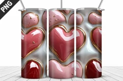 Valentines Love Skinny Tumbler PNG Wrap| Valentines Tumbler Product Image 2