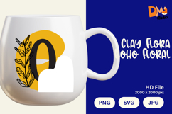Clay Flora Boho Floral Monogram Product Image 1