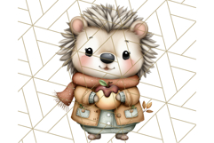 Thanksgiving Woodland Animals Clipart PNG Product Image 5