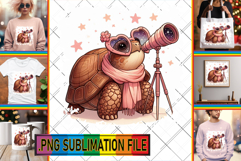 Cheerful TSHIRT PNG Gift Ideas, Turtle Product Image 1