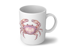 Cute Ocean Crab Pink Marine Animal Pincer PNG Summer Product Image 6