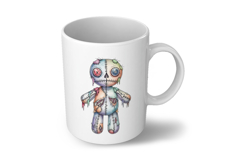 Exposed Bones Stitched Doll Halloween Voodoo PNG Product Image 6