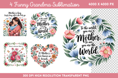 Mothers Day Quotes Sublimation Clipart Bundle PNG Product Image 4