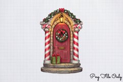 Christmas Door Sublimation Clipart PNG Product Image 1
