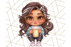 Sassy Mom Coffee PNG Clipart, Messy Bun Mom Life PNGs Product Image 5