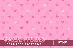 St Valentine's Day Hearts Cupid Love Seamless Pattern PNG Product Image 1