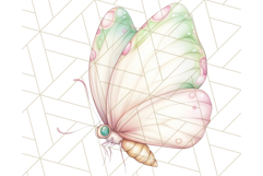 Pastel Fairies and Butterflies PNG, Spring Fantasy Clipart Product Image 5