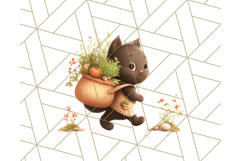 Whimsical Woodland Animal Village PNG Clipart Fantasy Forest Product Image 5