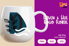 Haven &amp; Hue Boho Floral Monogram Product Image 1