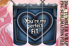 Joyful heart 20oz tumbler wrap, Heart Quote Product Image 1