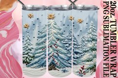 Elegant 3D Xmas Tumbler Delight Product Image 1