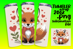FRESH PNG for 20oz Tumbler Design , Valenines Animals Product Image 1