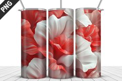 3D Flowers Tumbler Wrap | Sublimation Design | Tumble PNG Product Image 2