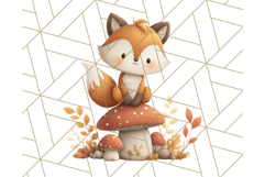 Woodland Autumn Critters PNG Clipart, Cute Fall Animals Product Image 5