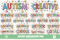Autism Sublimation PNG Product Image 1