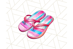 Pink Summer Clipart, Cute Beach Icons, Aesthetic PNG Product Image 5