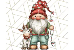 Farmer Gnome Clipart, Cute Farm Gnomes PNG Illustrations Product Image 5